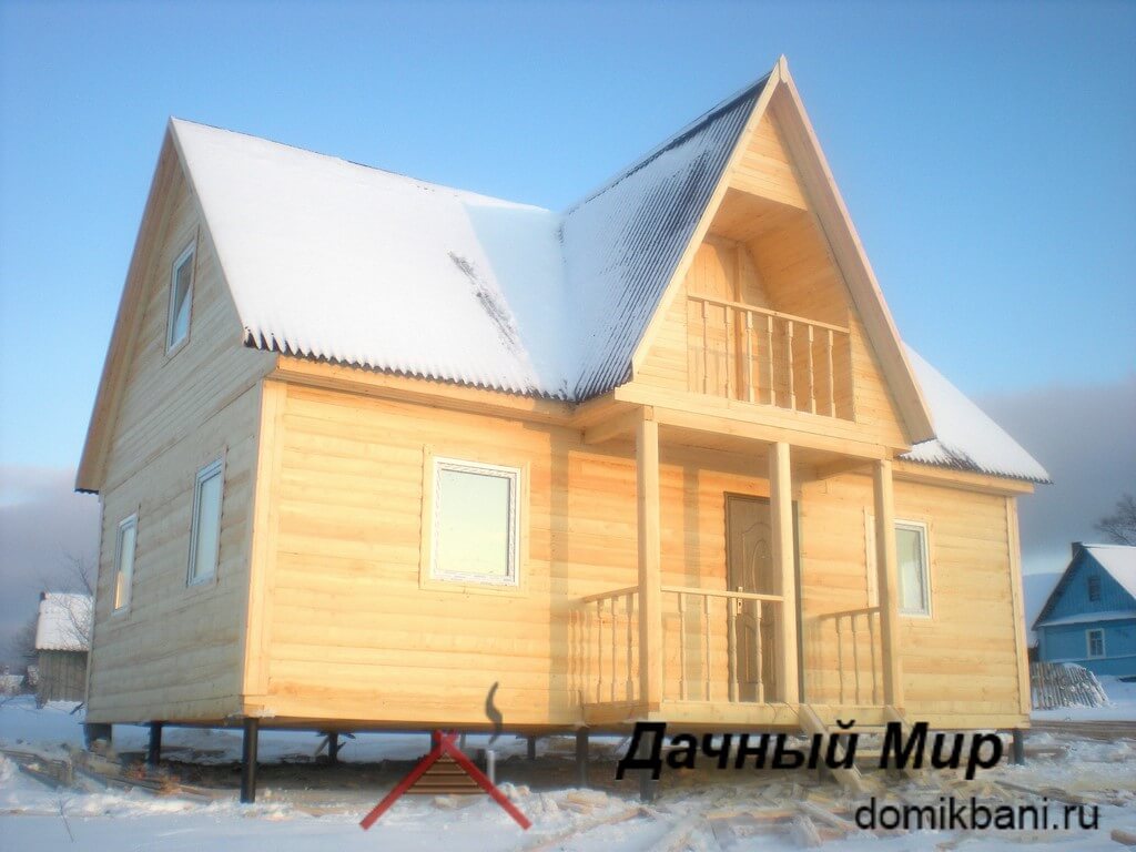 Построили дом из бруса в Волхове