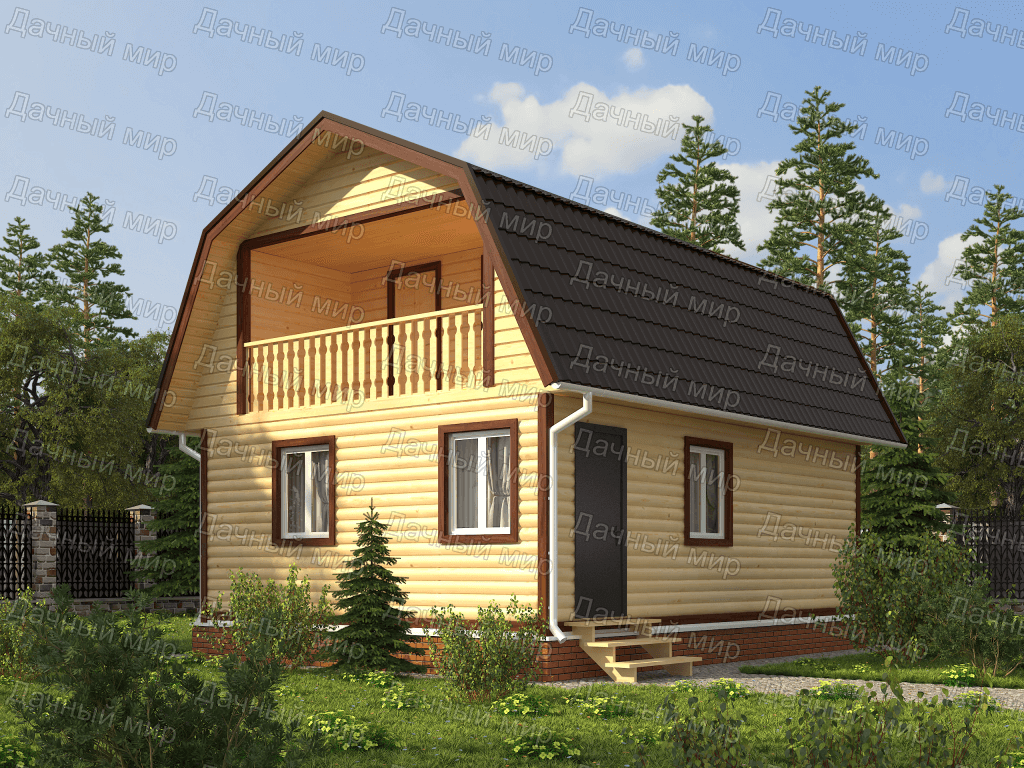 Двухэтажные дома из бруса в Екатеринбурге